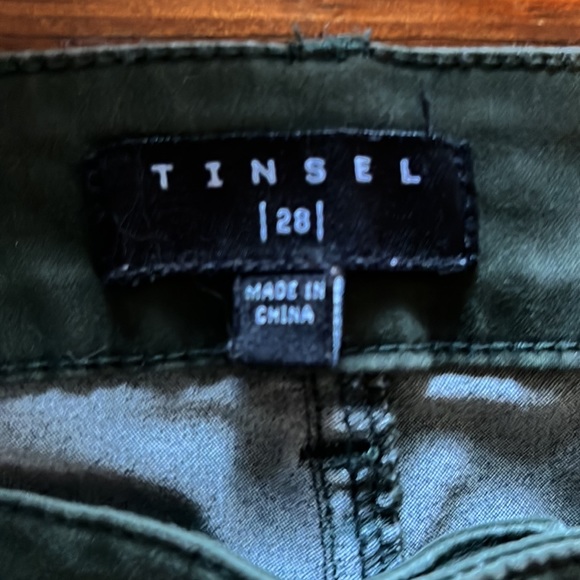 Tinsel Jeans Tinsel Moto Skinny Jean In Olive Green Poshmark